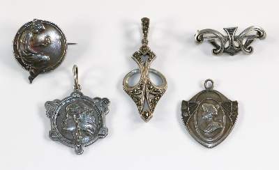 Bild Nr.1: 129-2271 Jugendstilanhänger u.: (Schmuck, Anhänger)