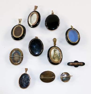 Bild Nr.2: 129-2276 Onyx Medaillons u.: (Schmuck, Anhänger)
