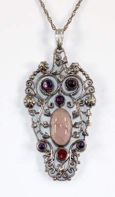 Bild Nr.1: 129-2279 Prachtanhänger Jugendstil.: (Schmuck, Anhänger)