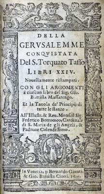 Bild Nr.1: 129-230 Tasso,T.: (Alte Drucke, Handschriften und Theologie)