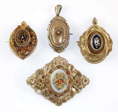 Bild Nr.1: 129-2309 Biedermeier, Schmucksammlung: (Schmuck)