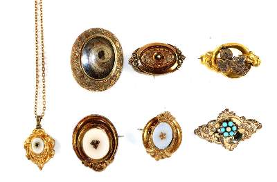 Bild Nr.1: 129-2318 Biedermeierbroschen.: (Schmuck, Broschen)
