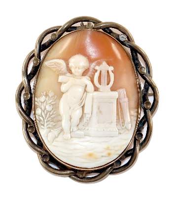 Bild Nr.1: 129-2342 Amor mit: (Schmuck, Broschen, Gemmen und Kameen)