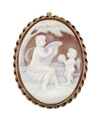 Bild Nr.1: 129-2344 Amor u. Psyche.: (Schmuck, Broschen, Gemmen und Kameen)