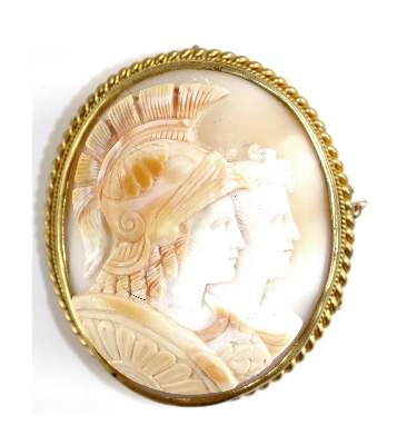 Bild Nr.1: 129-2353 Athene u. Hera.: (Schmuck, Broschen, Gemmen und Kameen)