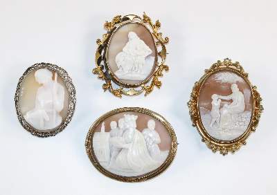Bild Nr.1: 129-2372 Biblische Szenen.: (Schmuck, Broschen, Gemmen und Kameen)