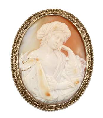 Bild Nr.1: 129-2386 Der Liebesbrief o.: (Schmuck, Broschen, Gemmen und Kameen)