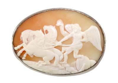 Bild Nr.1: 129-2408 Engel die Rösser: (Schmuck, Broschen, Gemmen und Kameen)