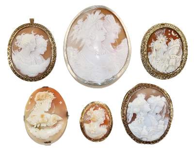 Bild Nr.1: 129-2417 Eos u. Selene.: (Schmuck, Broschen, Gemmen und Kameen)