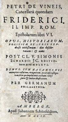 Bild Nr.1: 129-243 Vineis,P.de.: (Alte Drucke, Handschriften und Theologie)