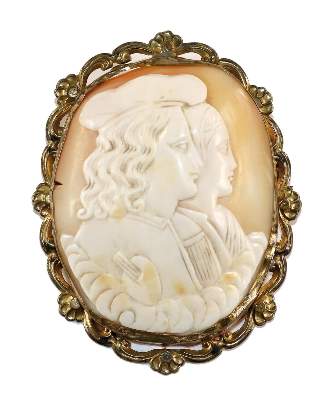 Bild Nr.1: 129-2442 Fürstliches Doppelportrait.: (Schmuck, Broschen, Gemmen und Kameen)