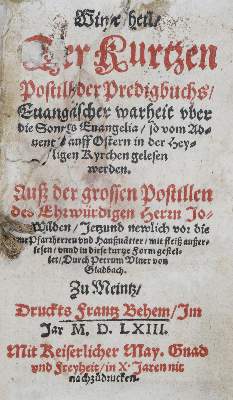 Bild Nr.1: 129-246 Wild,J.: (Alte Drucke, Handschriften und Theologie)