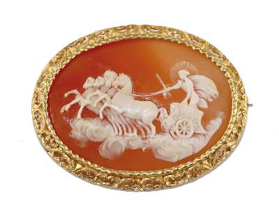 Bild Nr.1: 129-2467 Helios im Sonnenwagen.: (Schmuck, Broschen, Gemmen und Kameen)