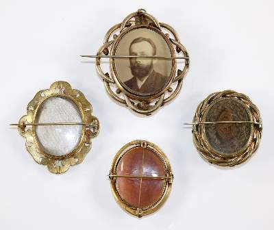 Bild Nr.2: 129-2480 Kameenbroschen,: (Schmuck, Broschen, Gemmen und Kameen)