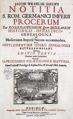 Bild Nr.1: 129-250 Imhof,J.W.: (Genealogie und Heraldik)