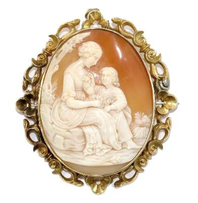 Bild Nr.1: 129-2516 Mutter u. Kind.: (Schmuck, Broschen, Gemmen und Kameen)