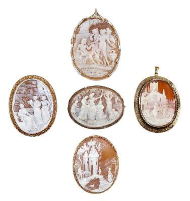 Bild Nr.1: 129-2534 Potpourri: (Schmuck, Broschen, Gemmen und Kameen)