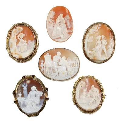 Bild Nr.1: 129-2555 Romantik.: (Schmuck, Broschen, Gemmen und Kameen)