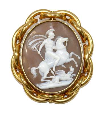 Bild Nr.1: 129-2559 Sankt Georg den: (Schmuck, Broschen, Gemmen und Kameen)