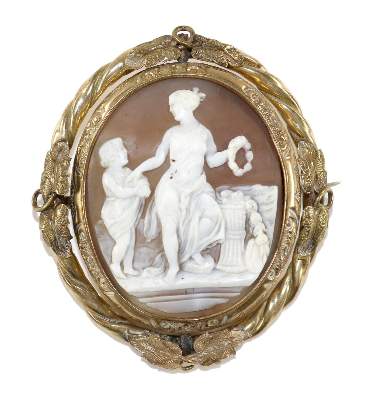 Bild Nr.1: 129-2573 Wendebrosche.: (Schmuck, Broschen, Gemmen und Kameen)