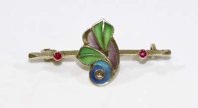 Bild Nr.1: 129-2585 Jugendstilbrosche: (Schmuck, Broschen)