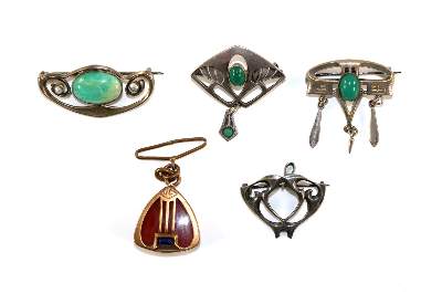 Bild Nr.1: 129-2590 Jugendstilbroschen.: (Schmuck, Broschen)