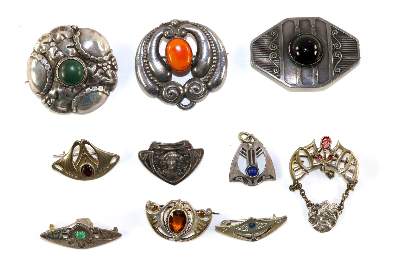 Bild Nr.1: 129-2592 Jugendstilbroschen.: (Schmuck, Broschen)