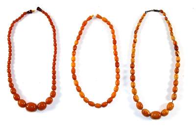 Bild Nr.1: 129-2631 Bernsteincolliers.: (Schmuck, Colliers)
