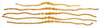 Bild Nr.1: 129-2643 Fünf Bernsteincolliers: (Schmuck, Colliers)