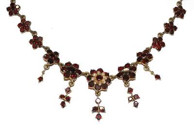 Bild Nr.1: 129-2647 Granatcollier.: (Schmuck, Colliers)
