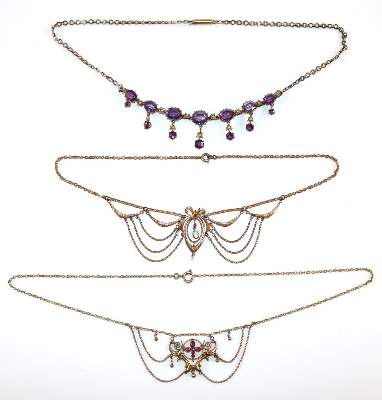 Bild Nr.1: 129-2658 Jugendstilcolliers.: (Schmuck, Colliers)