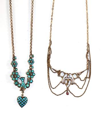 Bild Nr.1: 129-2661 Jugendstilcolliers.: (Schmuck, Colliers)