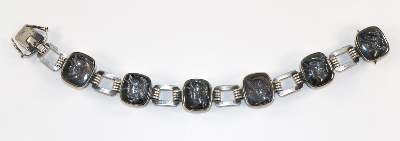 Bild Nr.1: 129-2684 Armband mit Hämatitgemmen.: (Schmuck, Gemmen, Hämatit)