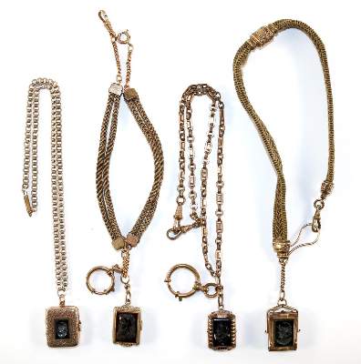 Bild Nr.2: 129-2685 Fünf Hämatitgemmen: (Schmuck, Gemmen, Hämatit)