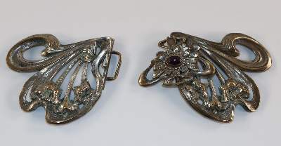 Bild Nr.2: 129-2709 Jugendstil Gürtelschnalle.: (Schmuck)