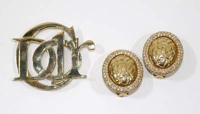 Bild Nr.1: 129-2715 Christian Dior Ohrclips: (Schmuck, Modeschmuck)