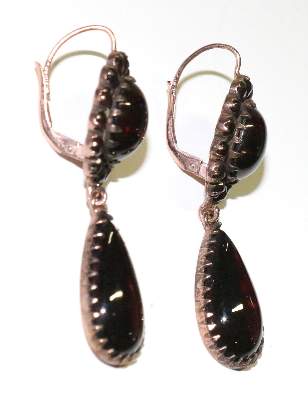 Bild Nr.2: 129-2729 Granat Ohrhänger.: (Schmuck, Ohrringe)