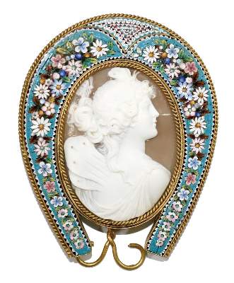 Bild Nr.1: 129-2734 Prachtgemme des Jugendstil.: (Schmuck, Rahmen, Gemmen und Kameen)