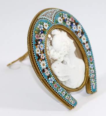 Bild Nr.2: 129-2734 Prachtgemme des Jugendstil.: (Schmuck, Rahmen, Gemmen und Kameen)