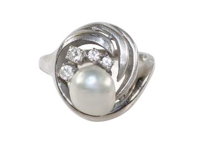 Bild Nr.1: 129-2752 Weißgoldring mit: (Schmuck, Ringe)