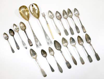 Bild Nr.3: 129-2757 Biedermeier Besteckteile: (Silber)