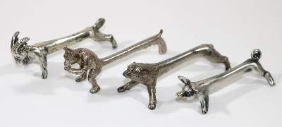 Bild Nr.1: 129-2762 Messerbänke Art Déco.: (Silber)