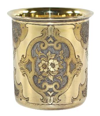 Bild Nr.1: 129-2772 St.Petersburg Becher 1849.: (Silber, Russland)