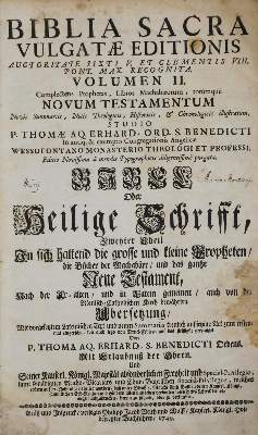 Bild Nr.1: 129-28 Biblia latino-germanica.: (Bibeln)
