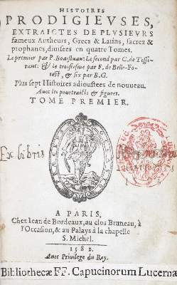 Bild Nr.2: 129-281 Boaistuau,P.: (Grenzwissenschaften und Okkultismus)