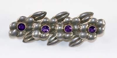 Bild Nr.1: 129-2834 Amethyst- Blütenbrosche.: (Theodor Fahrner, Broschen)