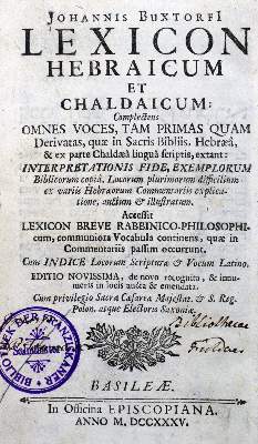 Bild Nr.1: 129-285 Buxtorf,J.: (Judaica)