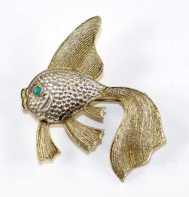 Bild Nr.1: 129-2866 Fischbrosche.: (Theodor Fahrner, Broschen)
