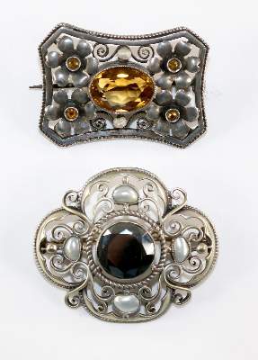 Bild Nr.1: 129-2917 Zwei Broschen: (Theodor Fahrner, Broschen)