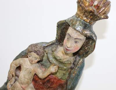 Bild Nr.2: 129-2951 Maria mit Jesuskind,: (Volkskunst, Religiöse Volkskunst)